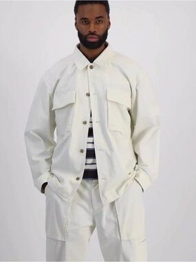 Mode of One Neo Natural Long sleeve Button up shirt Men's pockets